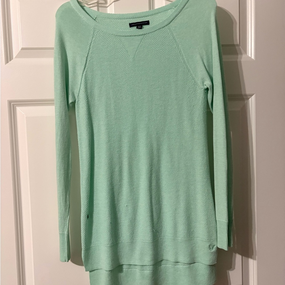 American Eagle Outfitters Mint Green Blouse